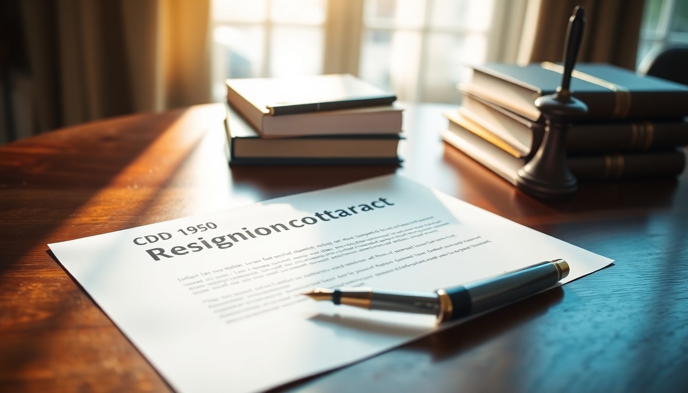 Comment rédiger votre modèle de lettre de démission CDD